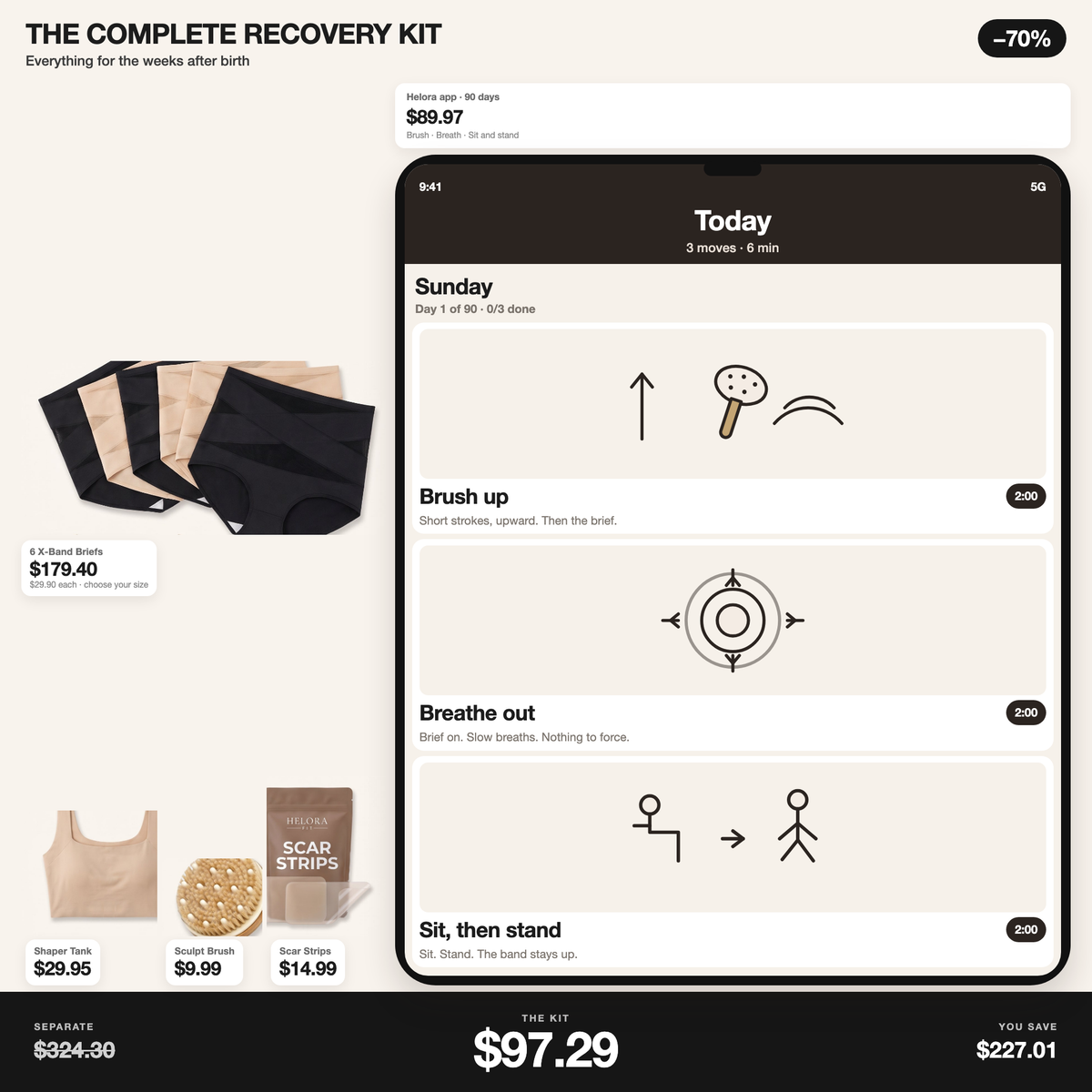 Complete Recovery Kit with a large Helora app