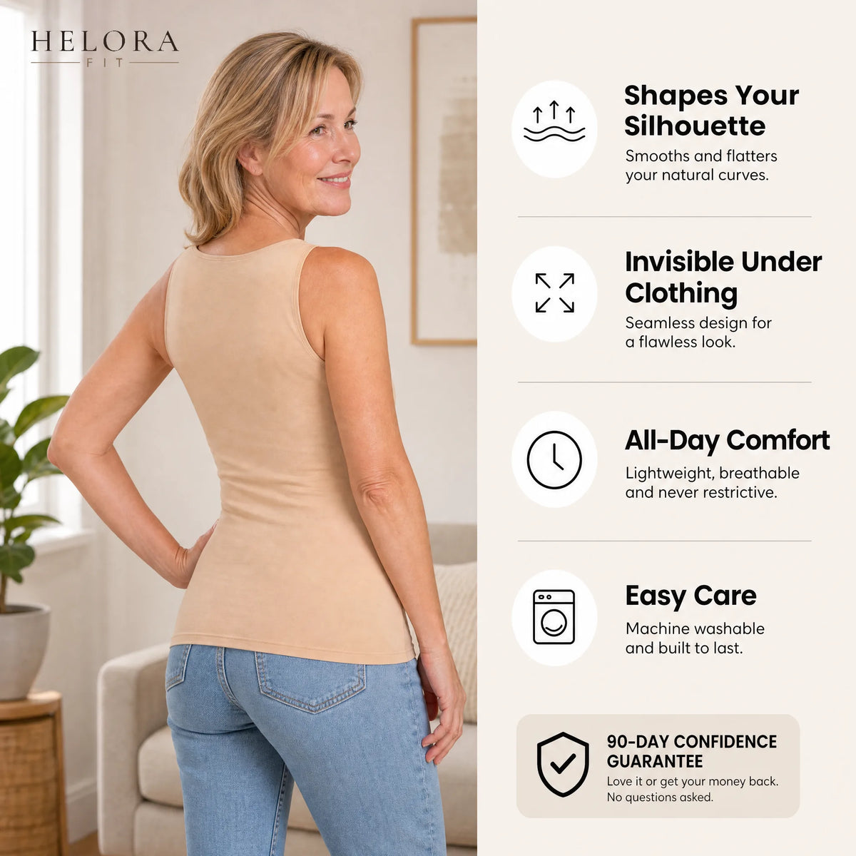 Built-In Bra Shaper Tank Helora Fit